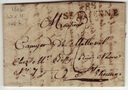 LOIRE - 88 St Etienne- Lettre à St Etienne -PD 40x11 -Tm2 - 1805 - 1792-1815: Départements Conquis