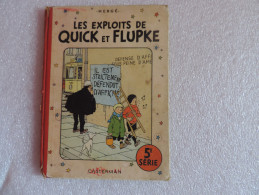 BD...Les Exploits De Quick Et Flupke, 5e Série,4e Plat B10 - Quick Et Flupke