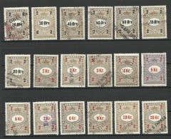 DENMARK Dänemark Lot Older Revenue Tax Stamps O - Revenue Stamps