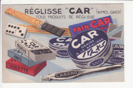 REGLISSE "CAR" (NIMES -GARD) - Publicidad