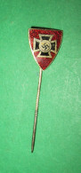 German Tie Pin Spilla Da Cravatta Nazi Iron Cross Croce Di Ferro Smalti Perfetti - 1939-45