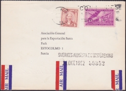 1962-H-29 CUBA 1962. TARJETA IMPRESOS A SUECIA SWEDEN.  MARCA CON LA UES A RECOGER CAFE. COFFE. - Brieven En Documenten