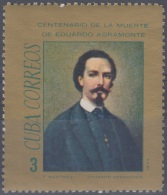 1972.41 CUBA 1972 MNH Ed.1926. INDEPENDENCE WAR.  EDUARDO AGRAMONTE. - Ongebruikt