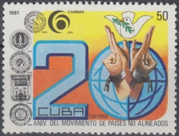 1981.54 CUBA 1981 MNH Ed.2749. XX ANIVERSARIO DE LOS PAISES NO ALINEADOS. - Unused Stamps