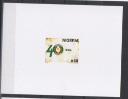 Nigeria 2015 Scarce Proof EPREUVE DE LUXE Emission Commune Joint Issue CEDEAO ECOWAS 40 Ans 40 Years - Emisiones Comunes