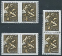 Italia, Italy 1973; Caravaggio Anniversario Della Nascita. 3 Coppie, Nuovi. - Andere