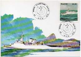 BRAZIL 1982/83 - Maximum Card Cancelled First Antarctic Expedition - Maximumkaarten