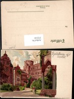 372310,Künstler Litho Heinrich Kley Heidelberg Schloss Schlosshof - Kley