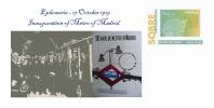 Spain 2013 - Ephemeris - 17 October 1919 - Inauguration Of Metro Of Madrid Special Cover - Tranvie