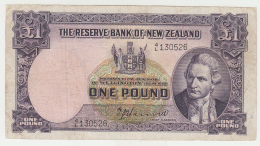 New Zealand 1 Pound 1940 - 1955 AVF Pick 159a 159 A - Nueva Zelandía