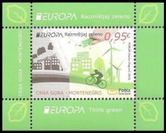 SALE!!! MONTENEGRO CRNA GORA 2016 EUROPA CEPT THINK GREEN Souvenir Sheet MNH ** - 2016