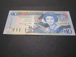 EAST CARIBBEAN STATES 10 Dollars UNC; - Caribes Orientales