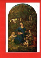 Peinture - LEONARD De VINCI - La Vierge Au Rocher - Malerei & Gemälde