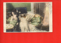 Peinture - Salon 1903 - Etcheverry - Vertige (couleur) En L'état - Malerei & Gemälde