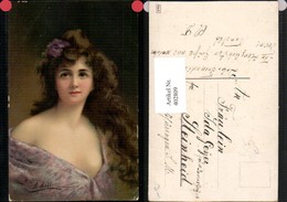 402809,Künstler AK A. Asti Frau M. Langen Brauen Haaren Portrait - Asti