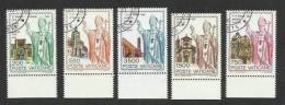 1991 Vaticano Vatican VIAGGI DEL PAPA  JOUNEYS OF THE POPE Serie Di 5v. Usata USED With Gum - Gebruikt