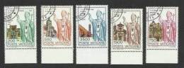 1991 Vaticano Vatican VIAGGI DEL PAPA  JOUNEYS OF THE POPE Serie Di 5v. Usata USED With Gum - Oblitérés