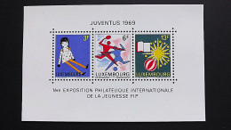 Luxemburg 785/7 Block 8 **/mnh, Briefmarkenausstellung „Juventus 1969“, Luxemburg - Blocs & Feuillets