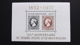 Luxemburg 951 Block 10 **/mnh, 125 Jahre Luxemburger Briefmarken - Blocs & Feuillets