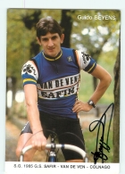Guido BEYENS , Autographe Manuscrit, Dédicace . 2 Scans. Cyclisme. Van De Ven Safir - Ciclismo