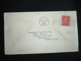 LETTRE Pour ANGLETERRE TP 3c OBL.MEC.SEP 17 1934 MONTREAL - Brieven En Documenten