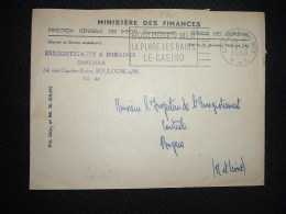 LETTRE DIRECTION GENERALE DES IMPOTS OBL.MEC.18-3-1958 BOULOGNE SUR MER (62 PAS DE CALAIS) - Lettere In Franchigia Civile