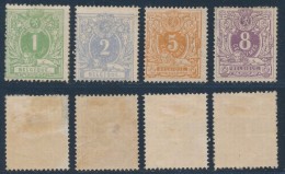 Belgium 1869 Definitives Mi.23A-26A MH 8c Has Thin Spot AM.461 - 1869-1888 Lion Couché (Liegender Löwe)