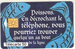 Télécarte 50 - LE POISSON - Zodiaque