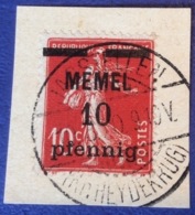 Stempel „JAGSTELLEN 1920“ RR ! Geprüft Dr. Petersen BPP Michel 19y Semeuse (Litauen Latvia Memel Memelgebiet - Gebraucht