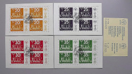 Schweden 866/9 Block 2-5 Oo/ESST, Internationale Briefmarkenausstellung STOCKHOLMIA ’74 - Blocs-feuillets