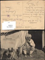 418040,Soldat Indien Fumant Pres De Sa Tente Volkstypen Asien - Azië