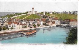 SCHAFFHAUSEN → Sehr Schöne Ansicht Vom Rhein Her Gegen Den Munot 1905 - Sonstige & Ohne Zuordnung