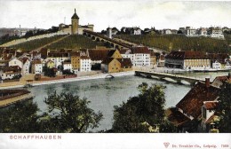 SCHAFFHAUSEN → Sehr Schöne Ansicht Vom Rhein Her Gegen Den Munot 1900 - Andere & Zonder Classificatie
