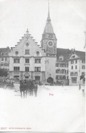 ZUG → Fuhrwerke Vor Dem Restaurant Aklin, Ca.1900 - Zoug