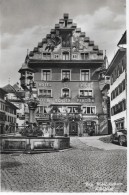 ZUG → Hotel Du Boeuf Mit Oldtimer Davor, Aufnahme Anno 1938 - Zoug