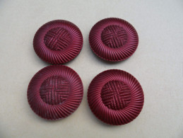 MBR01) Lot De 4 Boutons 40mm - Buttons