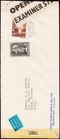 1939. Geysir. 40 Aur Brown + 2 Kr. REYKJAVIK 5. VII. 44. To Tampa, Florida, USA. EXAMIN... (Michel: 213A) - JF194803 - Covers & Documents