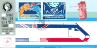 120 Carte Officielle Exposition Internationale Exhibition Singapore 1994 FDC Tunnel Sous La Manche Channel Tunnel Train - Eisenbahnen