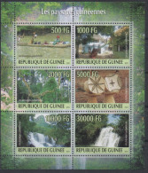 Guinée 2010 Les Paysages Guinéens Guinéennes RARE !! Sheet Of 6 Stamps Kleinbogen Bloc De 6 - República De Guinea (1958-...)