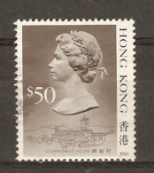Hong Kong 1991 - Queen Elisabeth II 50 $ - Scotty 504a - Used Stamps