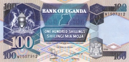 Uganda (BOU) 100 Shillings 1998 UNC Cat No. P-31c / UG135f - Oeganda