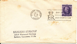 Canada FDC 1-6-1953 Coronation Sent To USA - 1952-1960