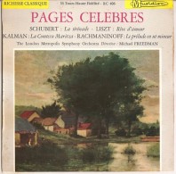 Schubert-Liszt-Kalman-Rachmaninoff  Pages Celebres NM/NM - Clásica