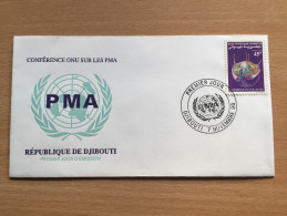 Djibouti Dschibuti 1990 FDC UNO-Konferenz ONU Conférence PMA UN United Nations Mi. 543 - Yibuti (1977-...)