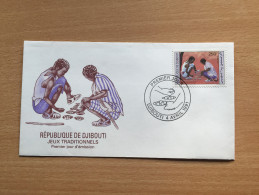 Djibouti Dschibuti 1991 FDC Jeux Traditionnels Traditionnal Games Traditionelle Spiele Mi. 554 - Gibuti (1977-...)