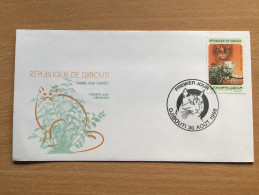 Djibouti Dschibuti 1998 FDC Arbre Aux Chats Katzenstrauch Cat Tree Katze Fauna Mi. 667 - Yibuti (1977-...)