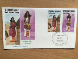 Djibouti Dschibuti 1993 FDC Jeunes Filles Nomades Mi. 576 577 - Djibouti (1977-...)