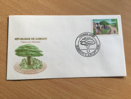 Djibouti Dschibuti 1995 FDC Arbre à Palabre Palaverbaum Mi. 615 RARE !! - Yibuti (1977-...)