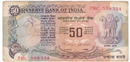 India #84i, 50 Rupee 1978 Banknote Currency Money - Inde