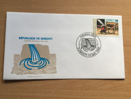 Djibouti Dschibuti 1998 FDC Journée Mondiale De L'eau Water Wasser Esel âne Mi. 663 - Yibuti (1977-...)